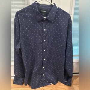 Bonobos Dark Blue Polka Dot Shirt